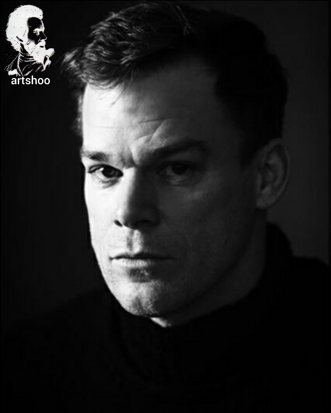 مدل پرتره سیاه قلم